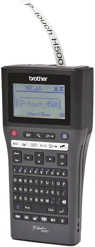 Štítkovač Brother PT-H500, termotransfer, šírka pásky max. 24mm, rozlíšenie 180DPI, rýchlo