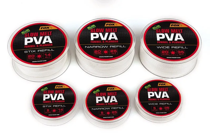 FOX PVA pančucha Refill Slow Melt Narrow 25mm 5m