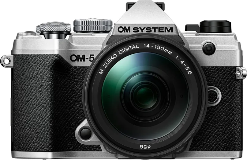 Digitálny fotoaparát OM SYSTEM OM-5 + ED 14-150 mm f/4,0-5,6 II EZ strieborný