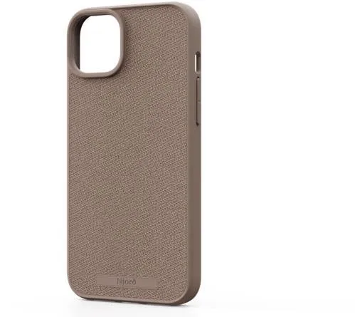 Kryt na mobilný telefón Njord Fabric MagSafe Case iPhone 15 Plus Pink Sand