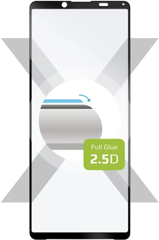 Ochranné sklo FIXED FullGlue-Cover pre Sony Xperia 10 III čierne