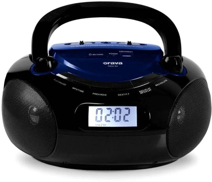 Rádiomagnetofón Orava RSU-04 modro-čierna