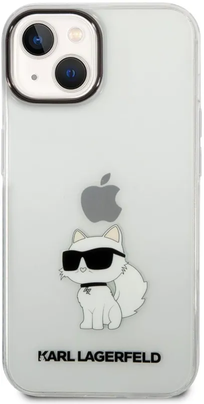 Kryt pre mobil Karl Lagerfeld IML Choupette NFT Zadný Kryt pre iPhone 14 Transparent