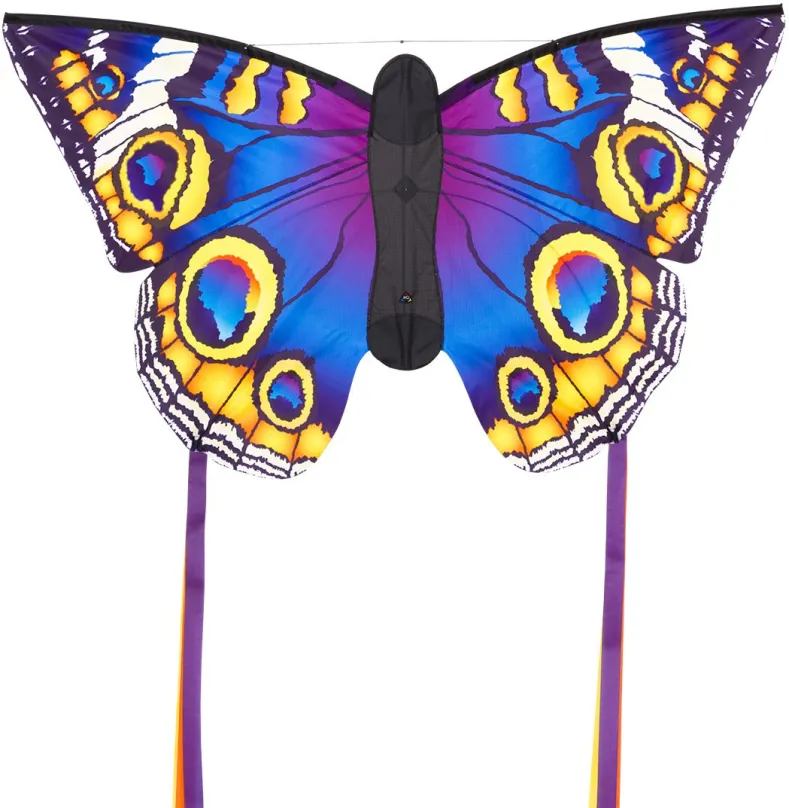 Lietajúci drak INVENT Motýľ fialovo žltý