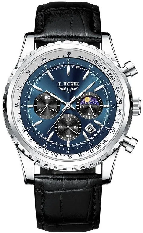 Pánske hodinky Lige Man 8989-9 silver blue