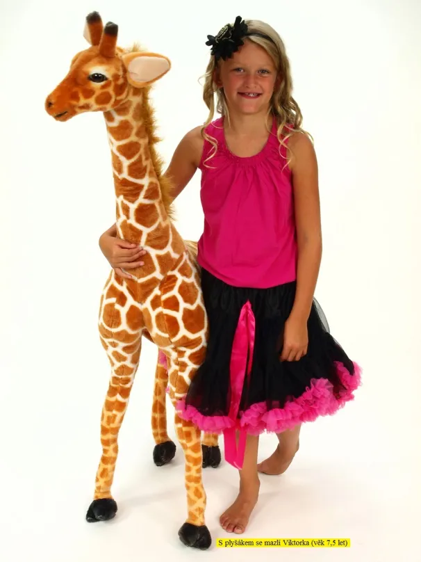 Plyšová žirafa stojaca, výška 137 cm, dĺžka 80cm