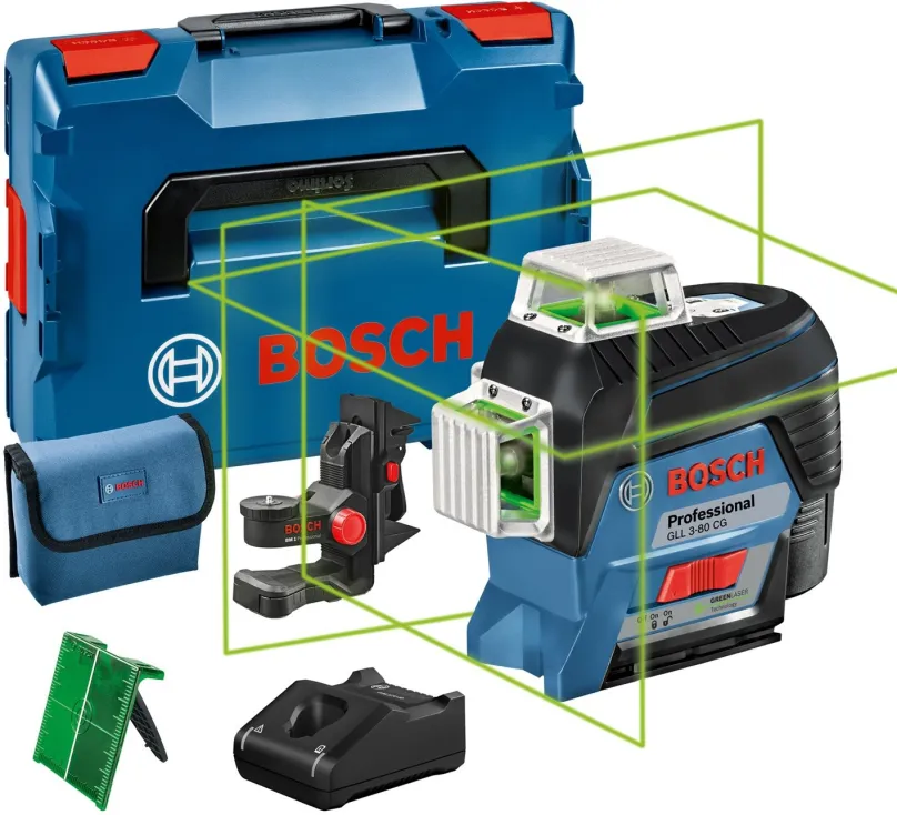 Rotačný laser Bosch Professional GLL3-80 CG + BM1 + Lboxx 0.601.063.T03