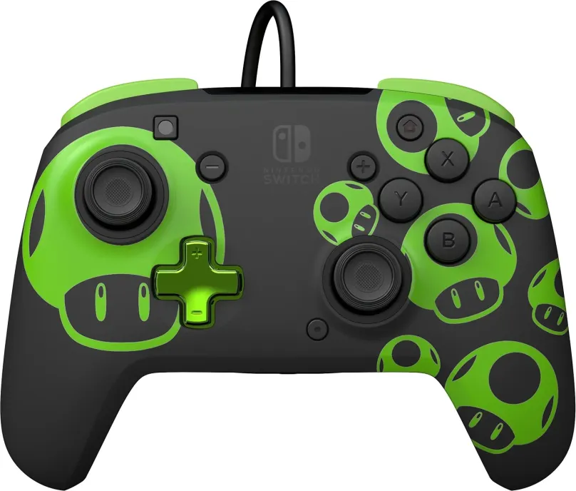 Gamepad PDP REMATCH Wired Controller - 1Up Glow In The Dark - Nintendo Switch, pre Nintend