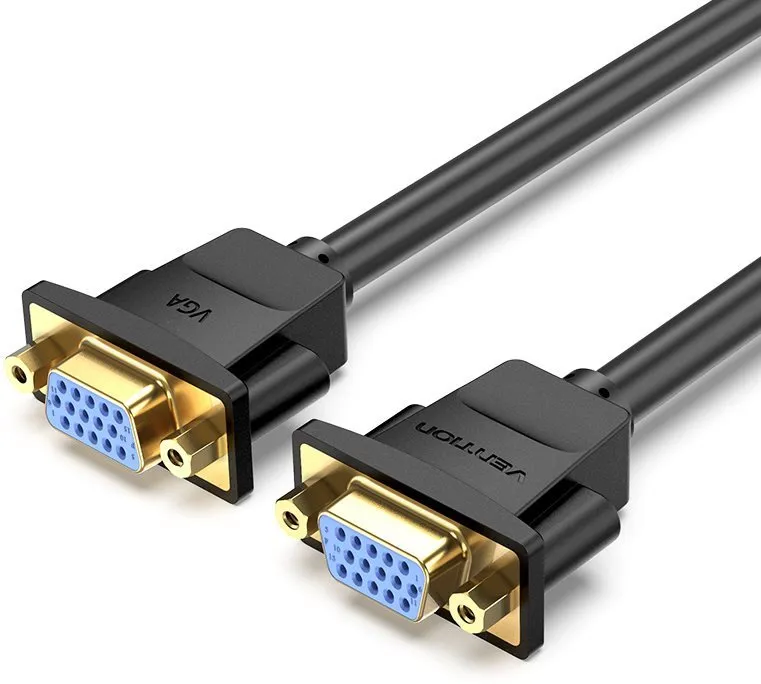 Video kábel Vention VGA Female to Female Extension Cable 1m Black