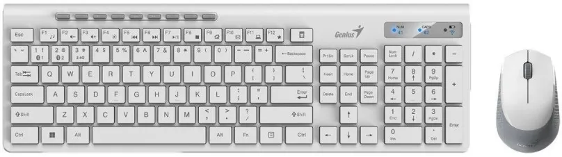Set klávesnice a myši Genius SlimStar 8230 biela