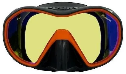 Šnorchlovacia maska Apeks maska VX1 UV Cut tmavo šedá/oranžová