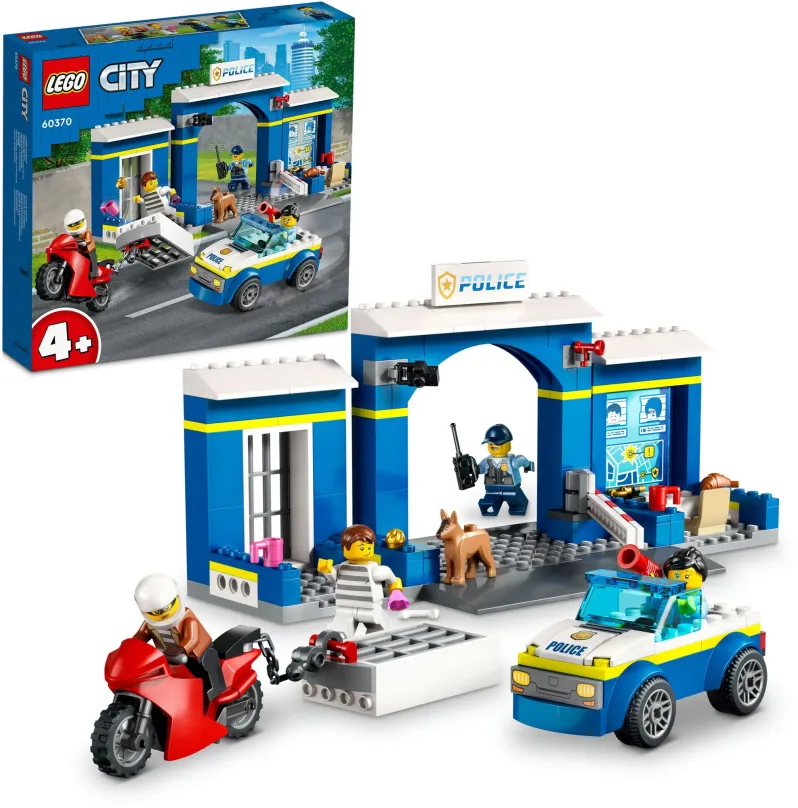 LEGO stavebnica LEGO® City 60370 Naháňačka na policajnej stanici