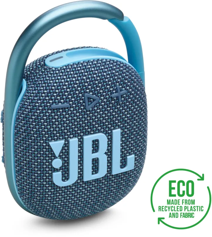 Bluetooth reproduktor JBL Clip 4 ECO modrý, aktívny, s výkonom 5W, frekvenčný rozsah od 10