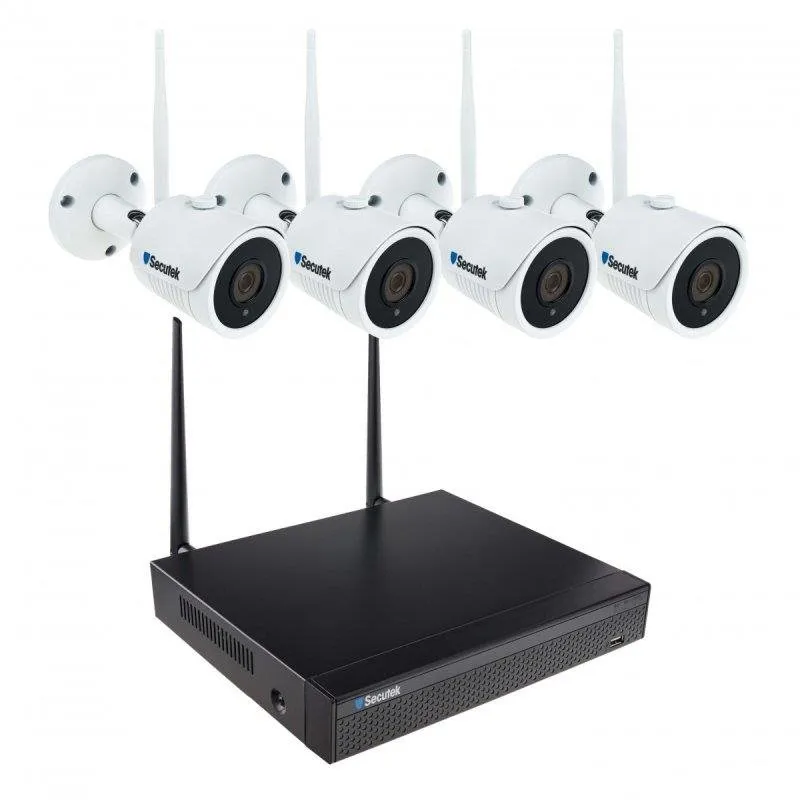 IP kamera Secutek WiFi kamerový systém SLG-WIFI2108DE4FE200 - 4 x 2Mpix kamera, NVR, vnútr