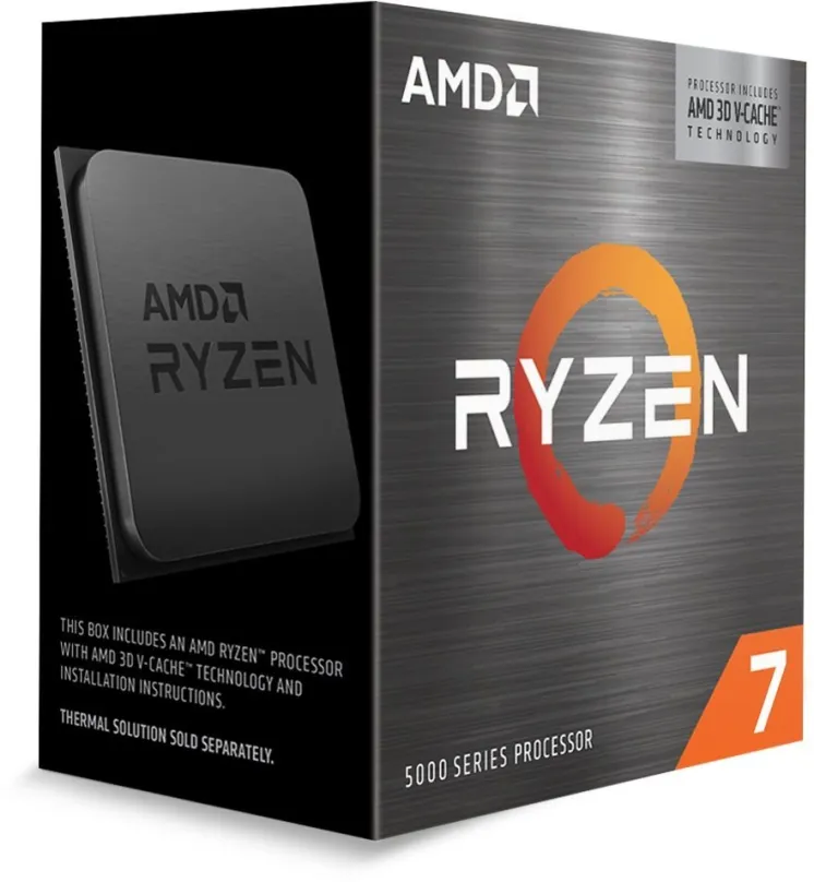Procesor AMD Ryzen 7 5800X3D, 8 jadrový, 16 vlákien, 3,4 GHz (TDP 105W), Boost 4,5 GHz, 96