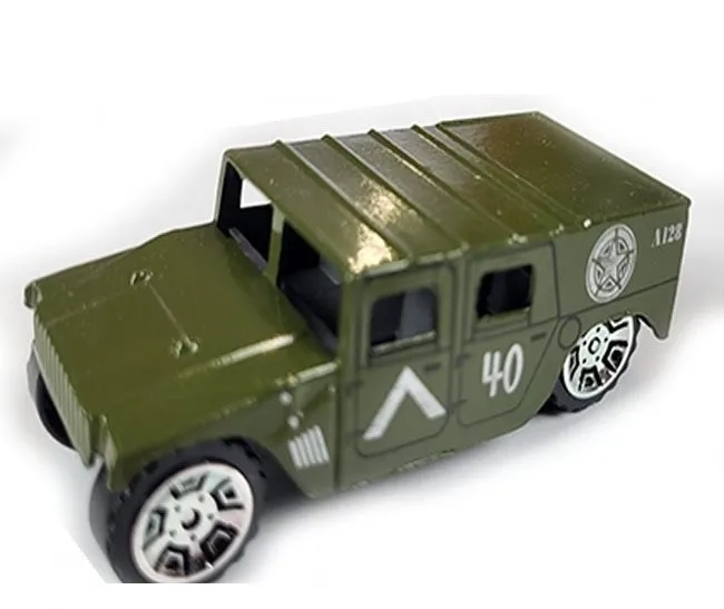 Auto Mikro trading Vojenský obrnený transportér zelený 7 cm kov 1:64 voľný chod