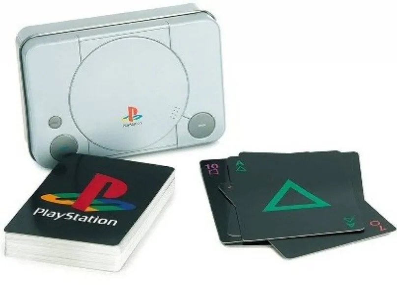 Kartová hra PlayStation - hracie karty so symbolmi PS