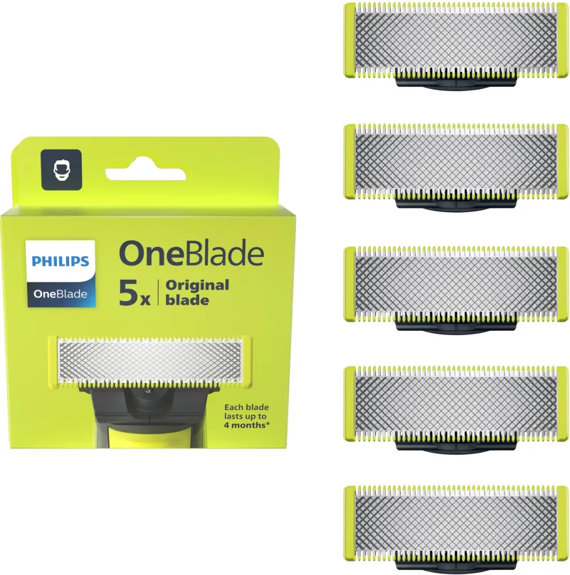 Pánske náhradné hlavice Philips OneBlade QP250/50 Výmenné nože, 5ks