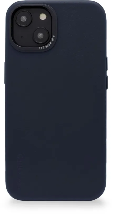 Kryt na mobil Decoded Leather BackCover Navy iPhone 14, pre Apple iPhone 14, materiál koža