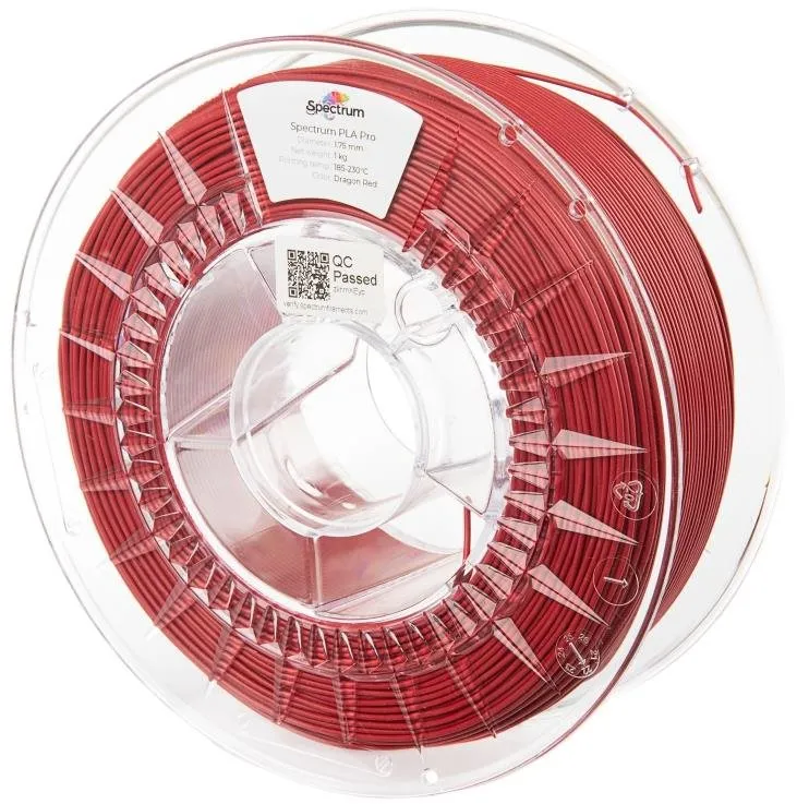 Filament Filament Spectrum PLA Pro 1.75mm Dragon Red 1kg