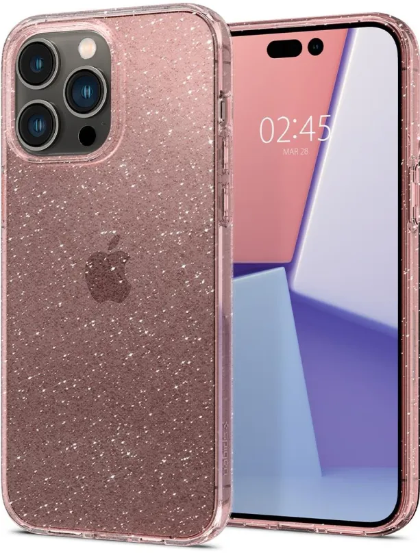 Kryt pre mobil Spigen Liquid Crystal Glitter Rose Quartz iPhone 14 Pro, pre Apple iPhone 1