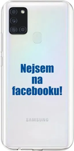 Kryt na mobil TopQ Samsung A21s silikón Nie som na Facebooku 52117