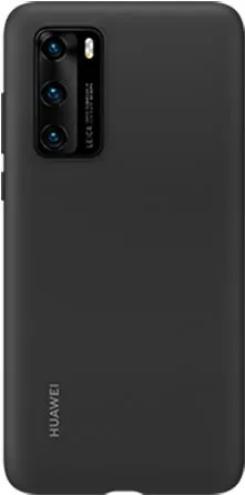 Kryt na mobil Huawei Original Silikónové Puzdro Black pre P40