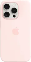 Kryt na mobil Apple iPhone 15 Pre Silikónový kryt s MagSafe svetlo ružový