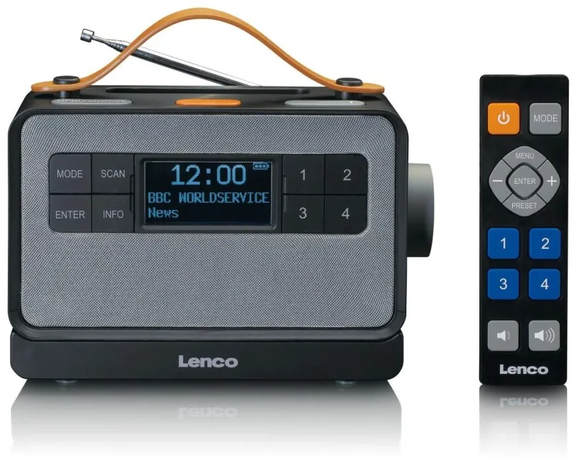 Rádio Lenco PDR-065BK, klasické, prenosné, DAB+, FM a RDS tuner s 20 predvoľbami, výkon 4