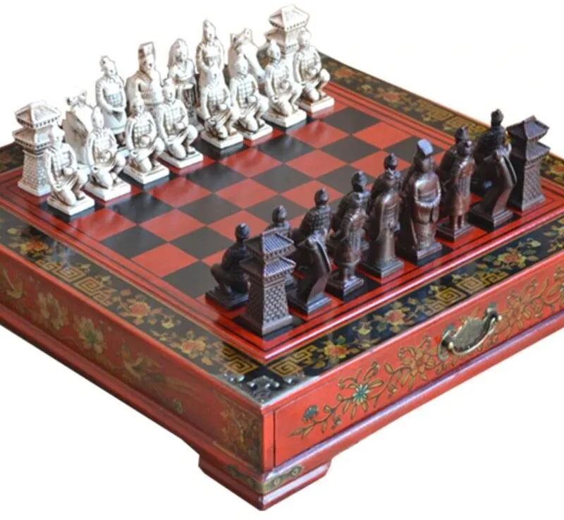 Dosková hra Gaira šach Terracottova armáda 38 x 36 cm