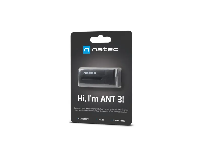 Natec ALL in One čítačka kariet MINI ANT USB 2.0, M2/microSD/MMC/Ms/RS-MMC/SD/T-Flash