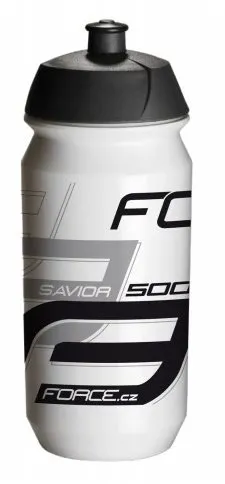 Fľaša na pitie Force Savior 0,5 l, bielo-šedo-čierna