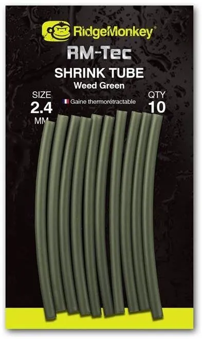 RidgeMonkey Zmršťovacia hadička Connexion Shrink Tube 2,4 mm Weed Green 10ks