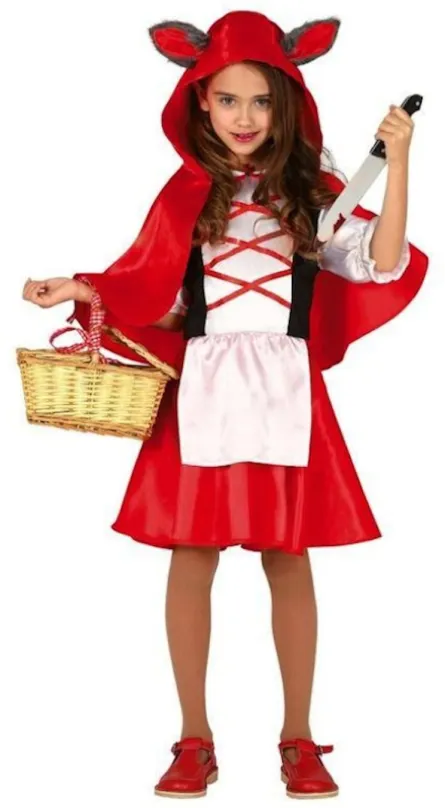 Kostým Detský kostým - červená čiapočka - halloween ( 5 -6 rokov )