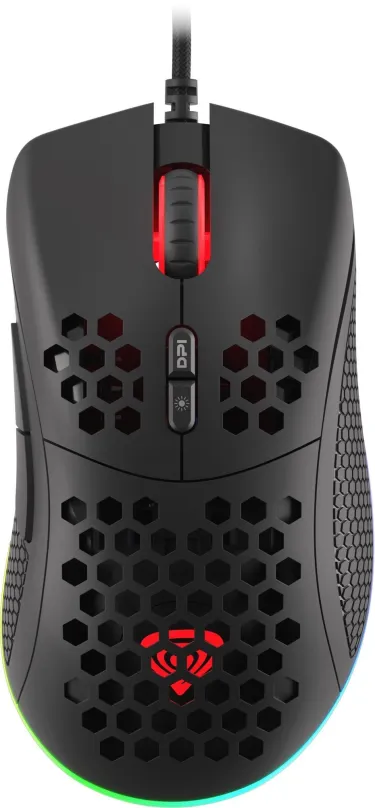 Herná myš Genesis KRYPTON 555 RGB, SW, čierna