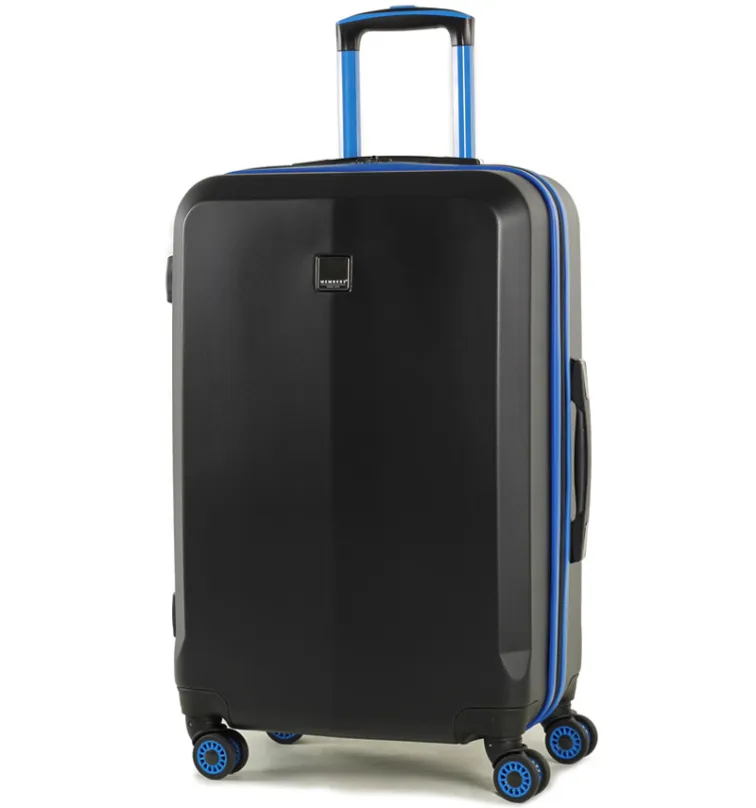 Cestovný kufor MEMBER'S TR-0150/3-M ABS - čierna / modrá