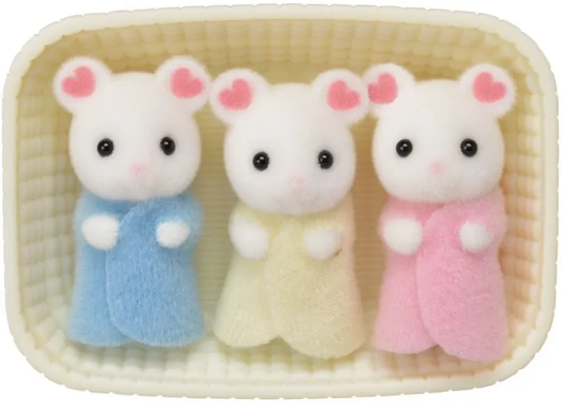 Figúrky Sylvanian Families Baby Marshmallow myšky trojčatá