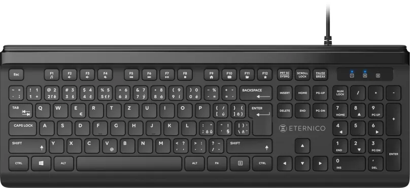 Klávesnica Eternico Home Keyboard Wired KD2020 čierna - SK/SK