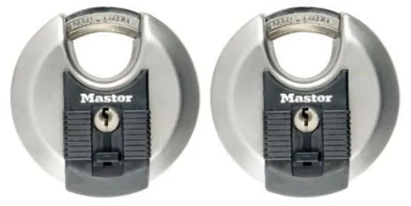 Visiaci zámok MasterLock Excell M40EURT Set 2 ks diskových visiacich zámkov