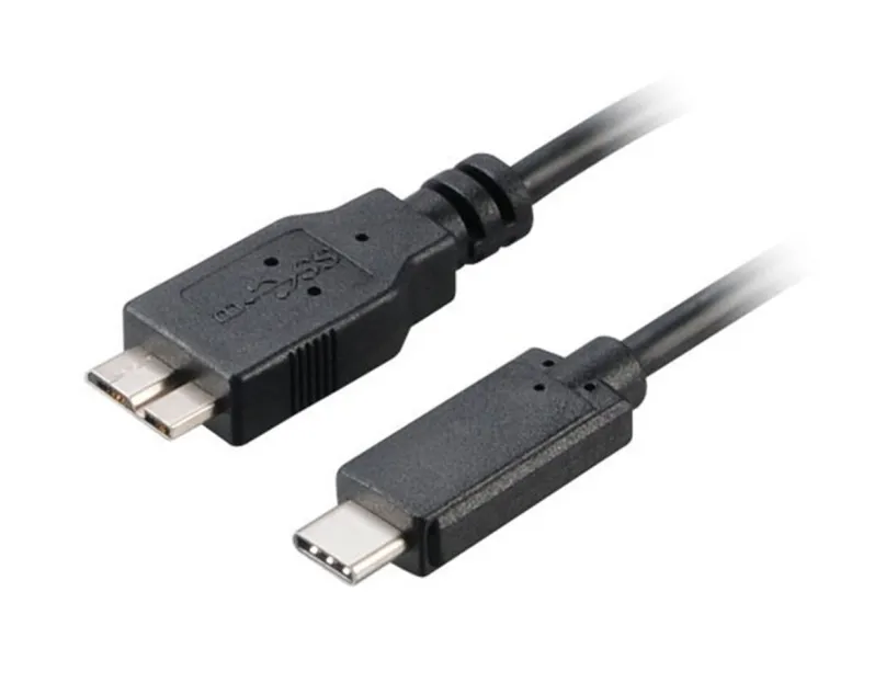 Dátový kábel AKASA USB-C 3.1 to Micro USB B cable 1m