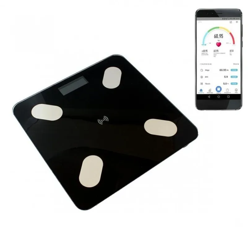 Osobná váha Alum Analytická osobná váha Bluetooth 180 kg