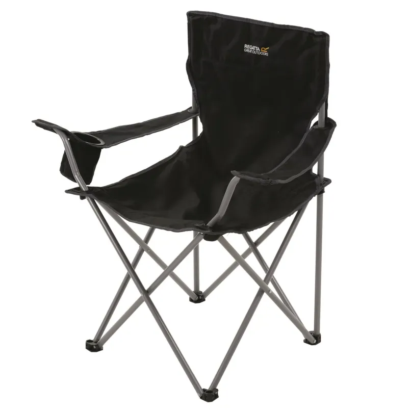 Kempingové kreslo Regatta Isla Chair Black/Sealgr