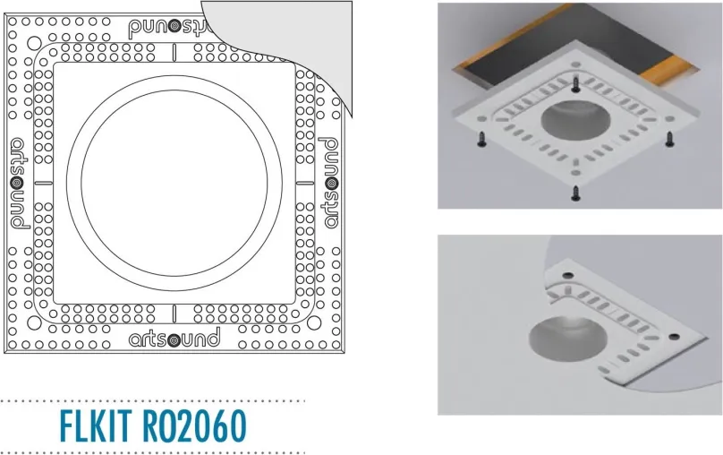 ARTSOUND FLKIT RO2060 - sada pre zapustenú montáž vstavaných reproduktorov RO2060
