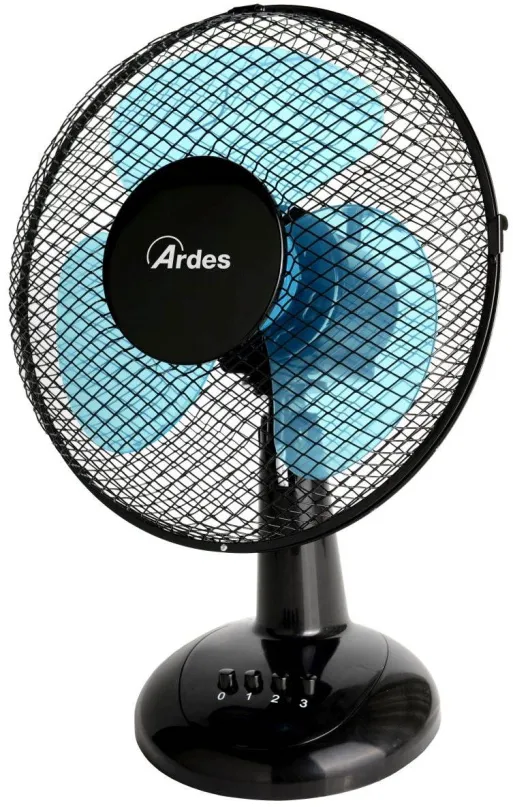 Ventilátor Ardes EASY 30, stolný, čierna farba, priemer lopatiek 30 cm, hlučnosť 51 dB, p