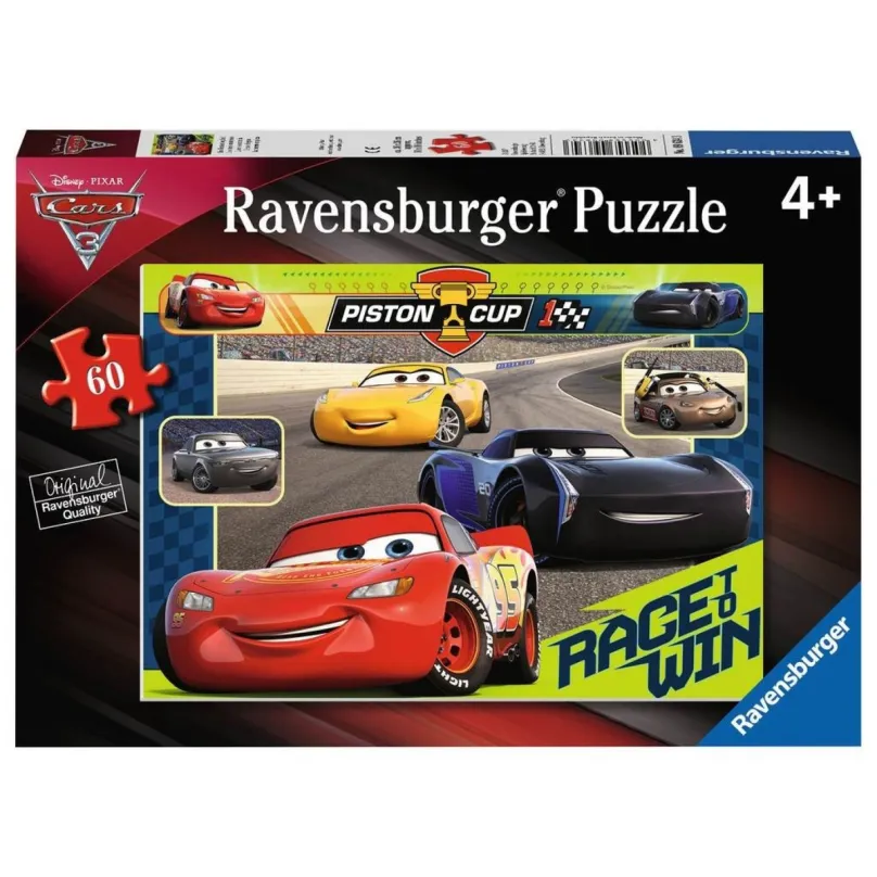 Ravensburger 09634 Puzzle Disney Autá: Závod začína 60 dielikov
