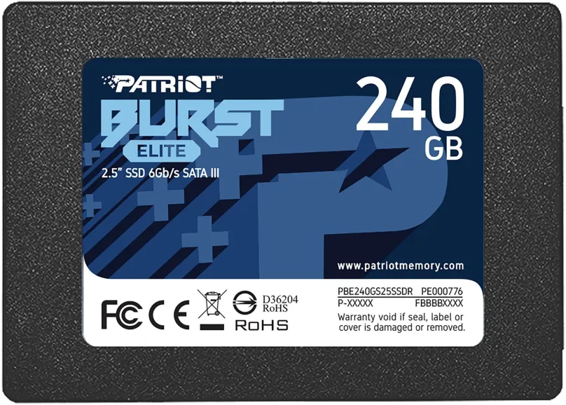 SSD disk Patriot Burst Elite 240GB, 2.5", SATA III, QLC (Quad-Level Cell), rýchlosť č
