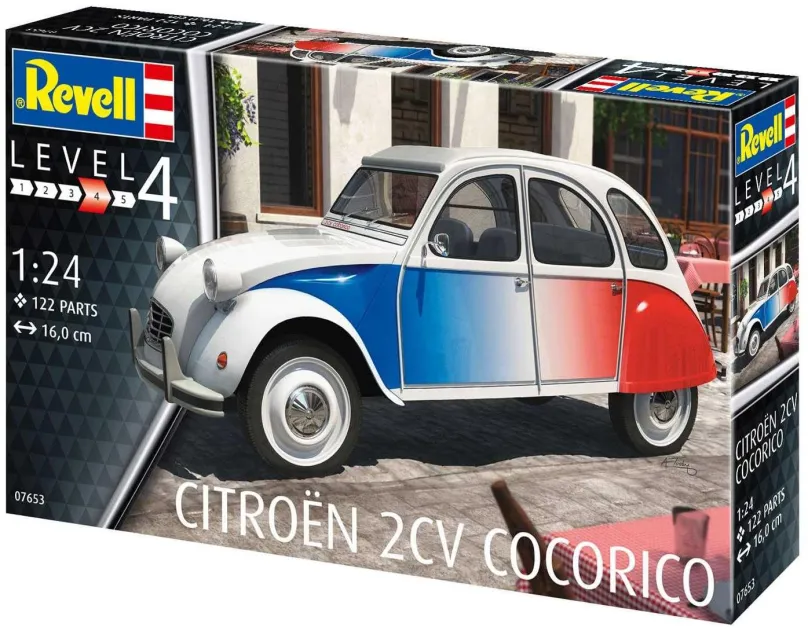 Model auta Plastic ModelKit auto 07653 - Citroen 2 CV "Cocorico"