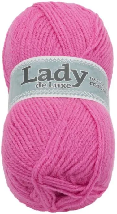 Priadza Lady NGM de luxe 100g - 942 sýto ružová