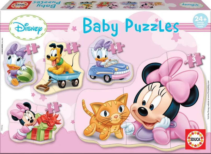 Puzzle Educa Baby puzzle Minnie 5v1 (3-5 dielikov)