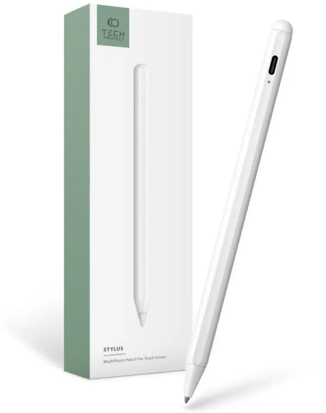 Dotykové pero (štýl) Tech-Protect Digital Stylus pero na iPad, biely